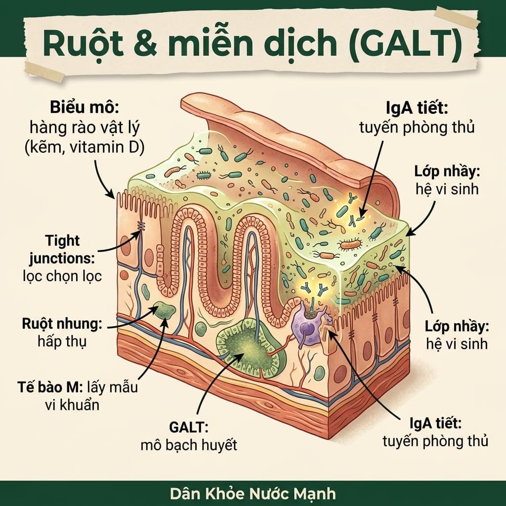 Ruột Và Miễn Dịch: Tại Sao 70-80% Đội Quân Phòng Thủ Của Bạn Nằm Ở Đường Ruột?