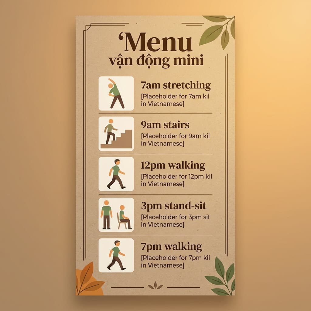 Menu Vận Động Mini: Bí Quyết Giữ Dáng Cho Người Bận Rộn