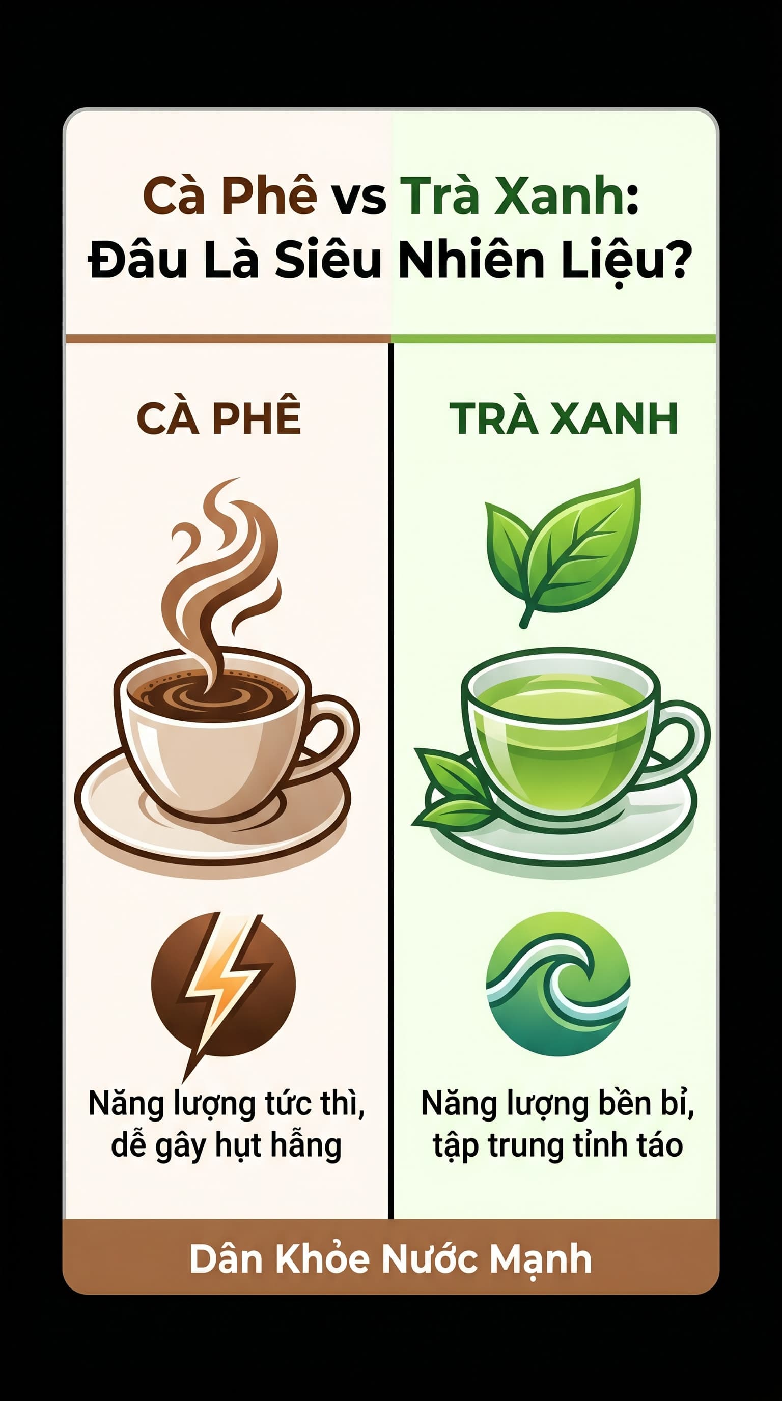 Cà Phê vs Trà Xanh: Đâu Là 'Siêu Nhiên Liệu' Thực Sự Cho Não Và Mắt?