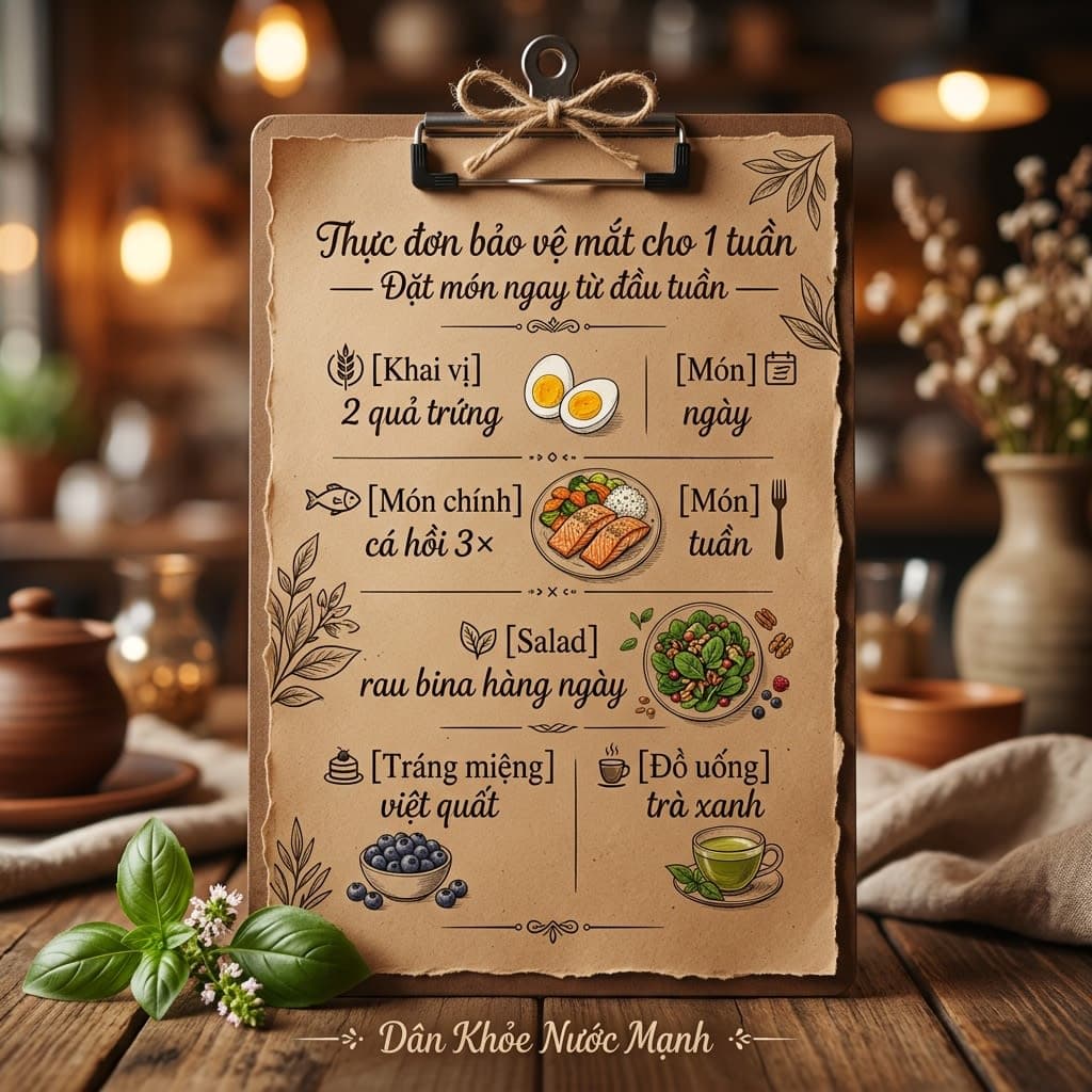 Thực Đơn Bảo Vệ Mắt 7 Ngày: Ăn Gì Để Cứu Đôi Mắt Khỏi Màn Hình?
