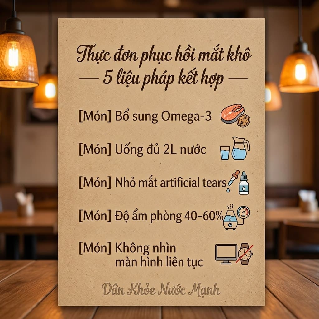 Menu Phục Hồi Mắt Khô: Giải Pháp Tận Gốc Cho Đôi Mắt 'Khô Hạn'