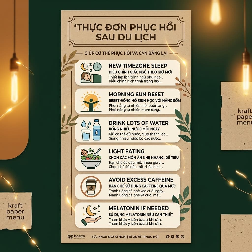 Menu Phục Hồi Sau Du Lịch: Lấy Lại Phong Độ 100% Sau Những Chuyến Đi