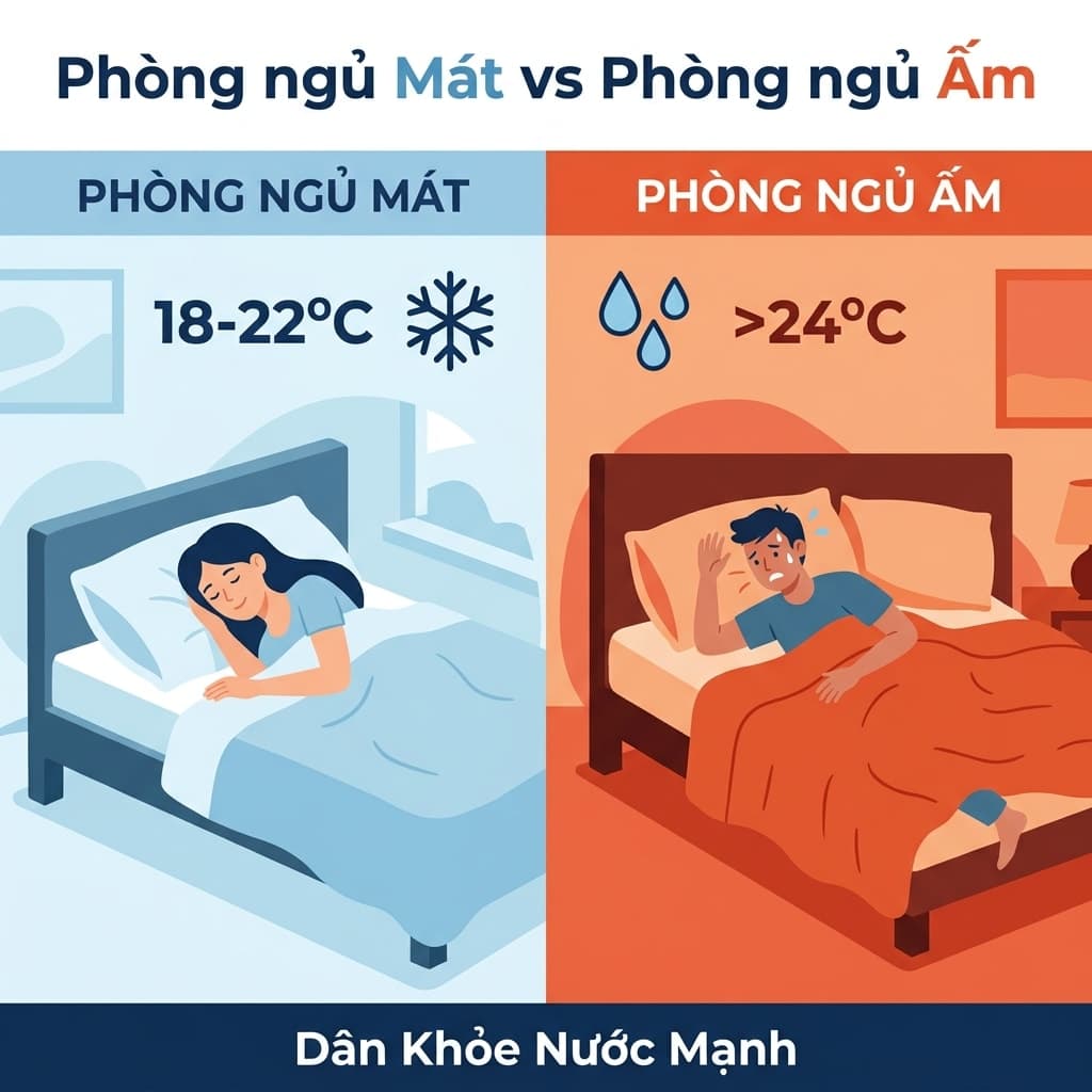 Phòng Ngủ Mát vs Phòng Ngủ Ấm: Đâu Là Nhiệt Độ 'Vàng' Cho Giấc Ngủ Sâu?