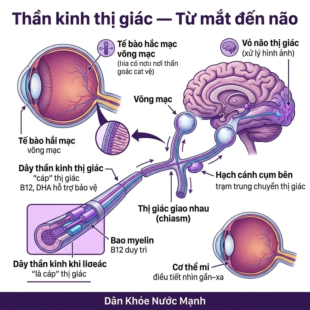 Thần Kinh Thị Giác: Sợi Cáp Truyền Dẫn Quyết Định Tốc Độ Nhìn Của Bạn