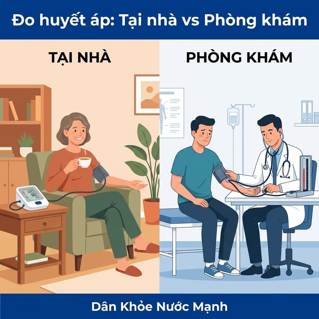Đo Huyết Áp Tại Nhà vs Phòng Khám: Đâu Là Con Số 'Trung Thực' Nhất?