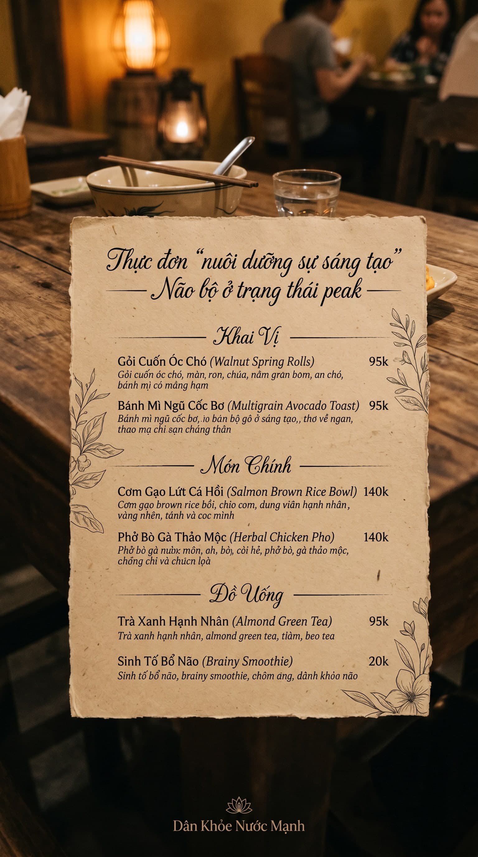 Menu Nuôi Dưỡng Sáng Tạo: Nhiên Liệu Cho Những Ý Tưởng Đột Phá