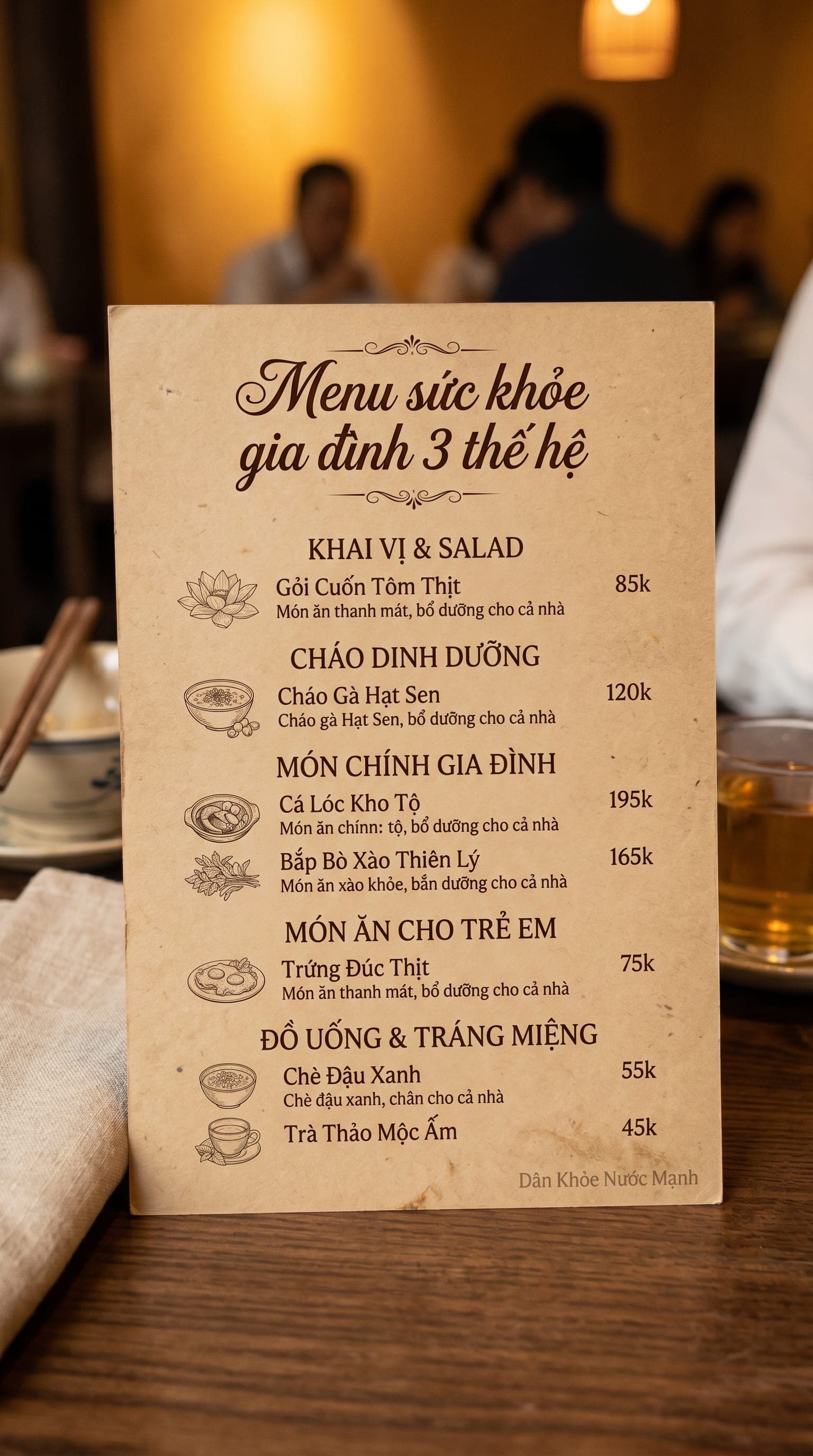 Menu Sức Khỏe Gia Đình 3 Thế Hệ: Chiến Lược Chăm Sóc Đa Tầng