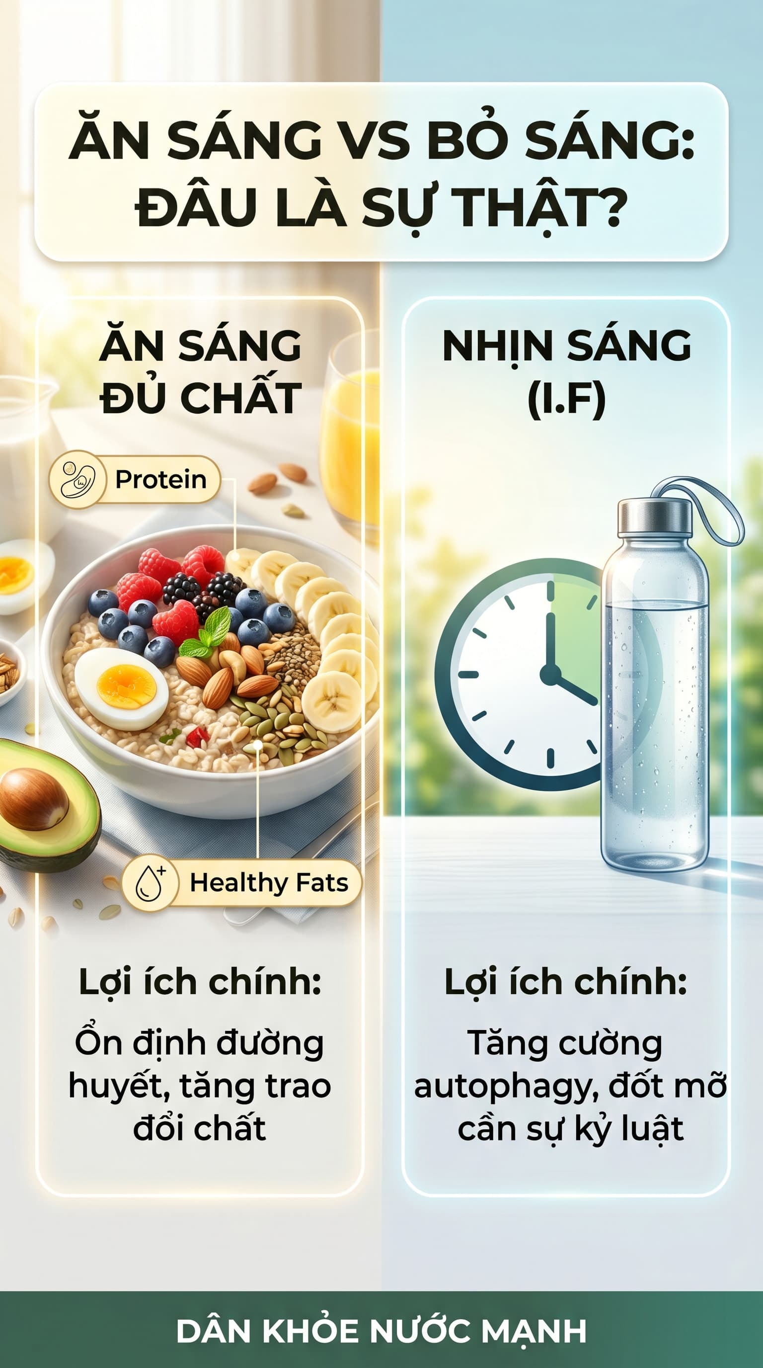 Ăn Sáng vs Bỏ Sáng: Đâu Là 'Lệnh Thiết Lập' Tốt Nhất Cho Chuyển Hóa?
