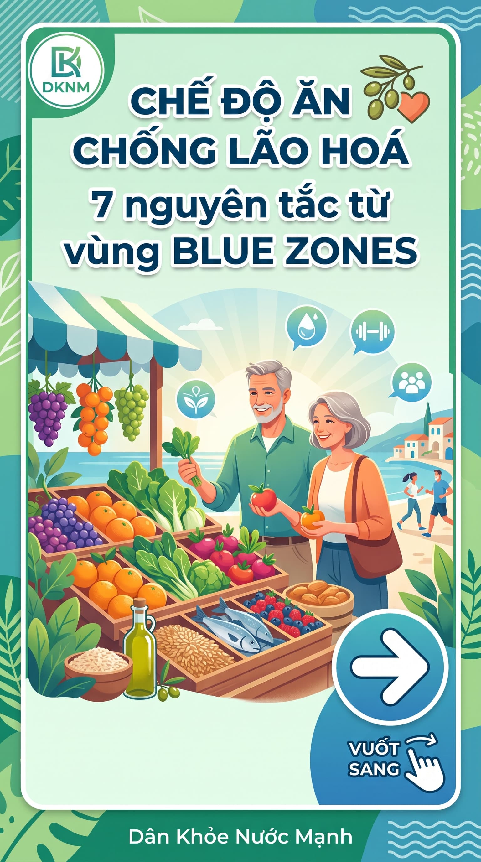 Chế Độ Ăn Chống Lão Hóa: 7 Nguyên Tắc Vàng Từ Những Người Sống Tới 100 Tuổi