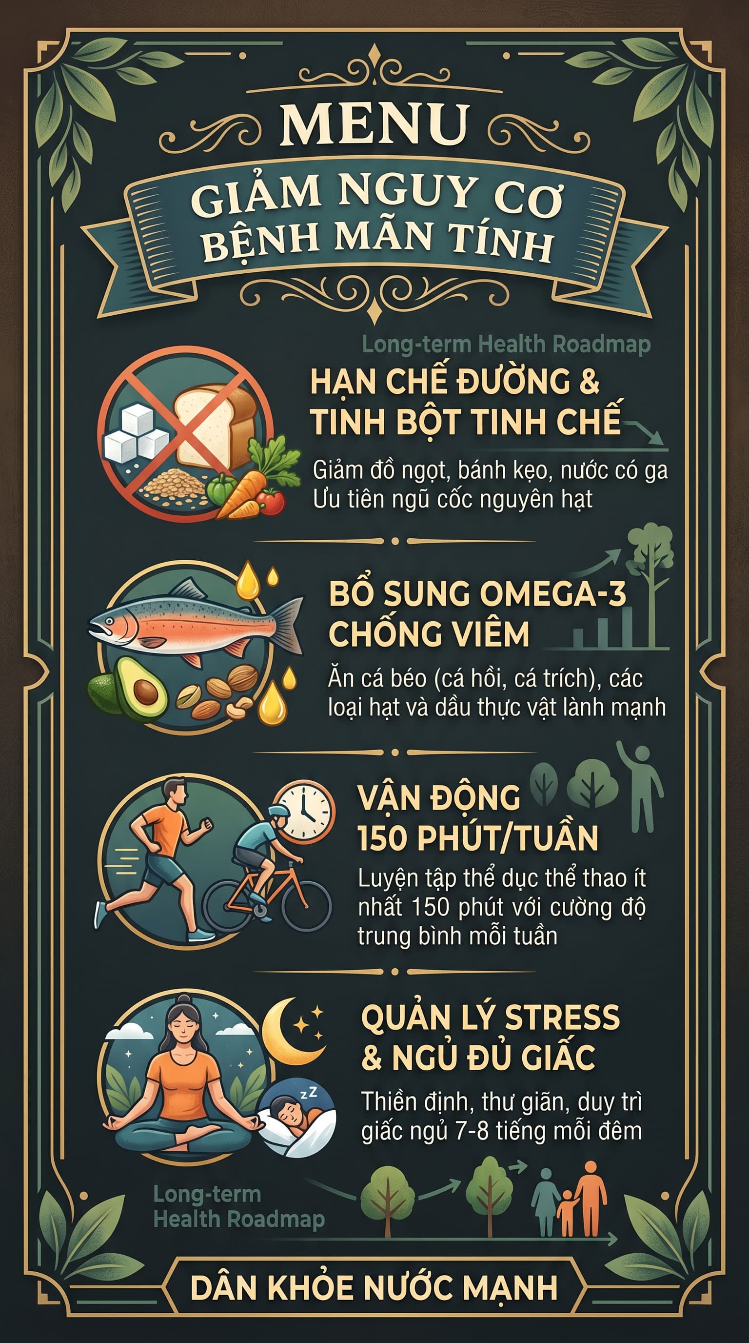 Menu Giảm Nguy Cơ Bệnh Mãn Tính: Đầu Tư 15 Năm Cho Tương Lai