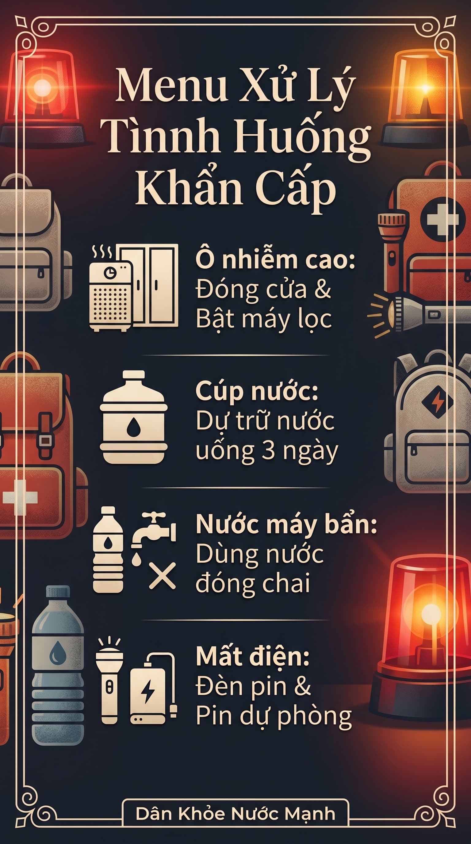 Menu Xử Lý Tình Huống Khẩn Cấp Môi Trường: Chủ Động Trước Mọi Biến Cố