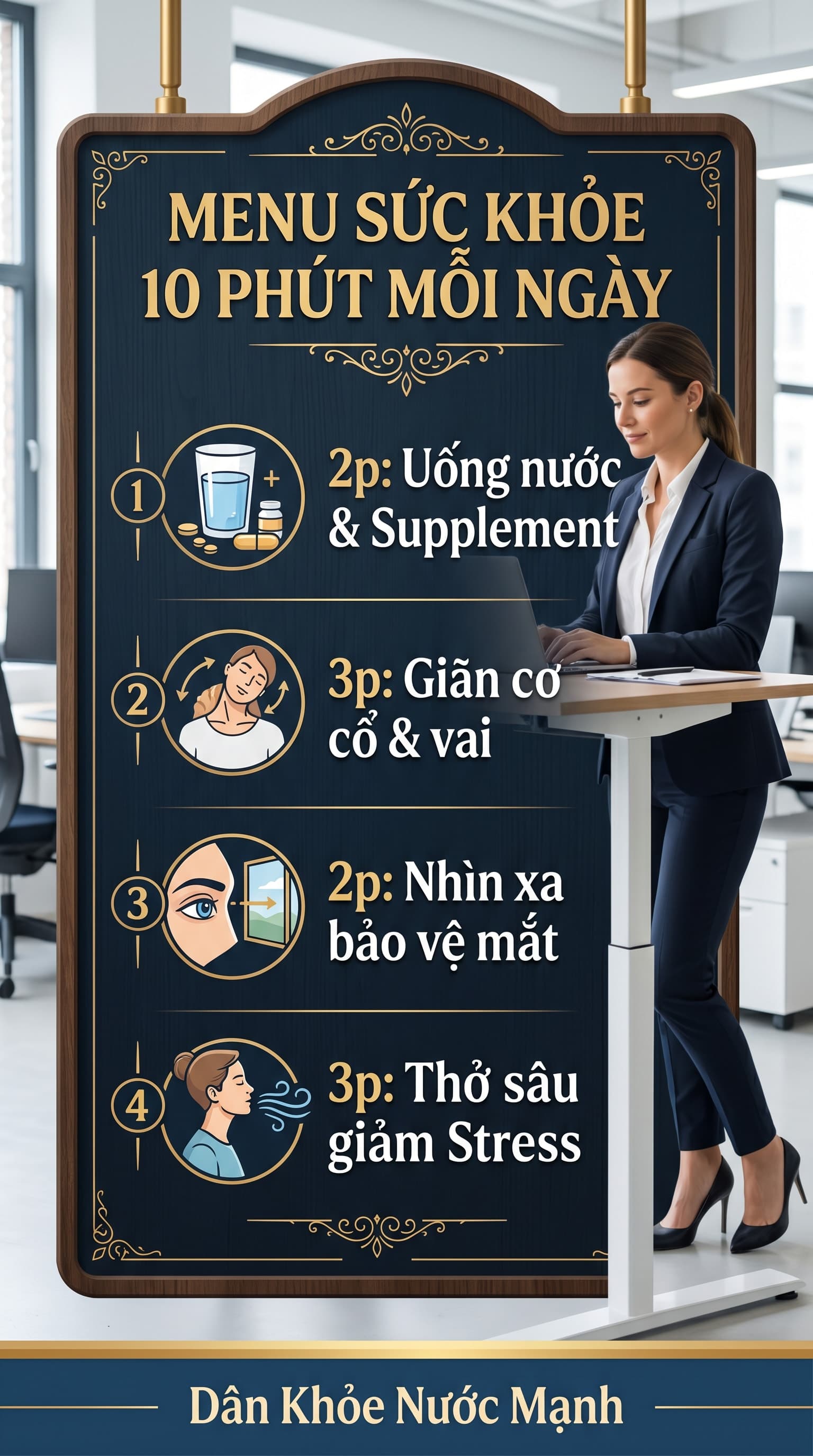 Menu Sức Khỏe 10 Phút: Tái Tạo Năng Lượng Ngay Giữa Bộn Bề