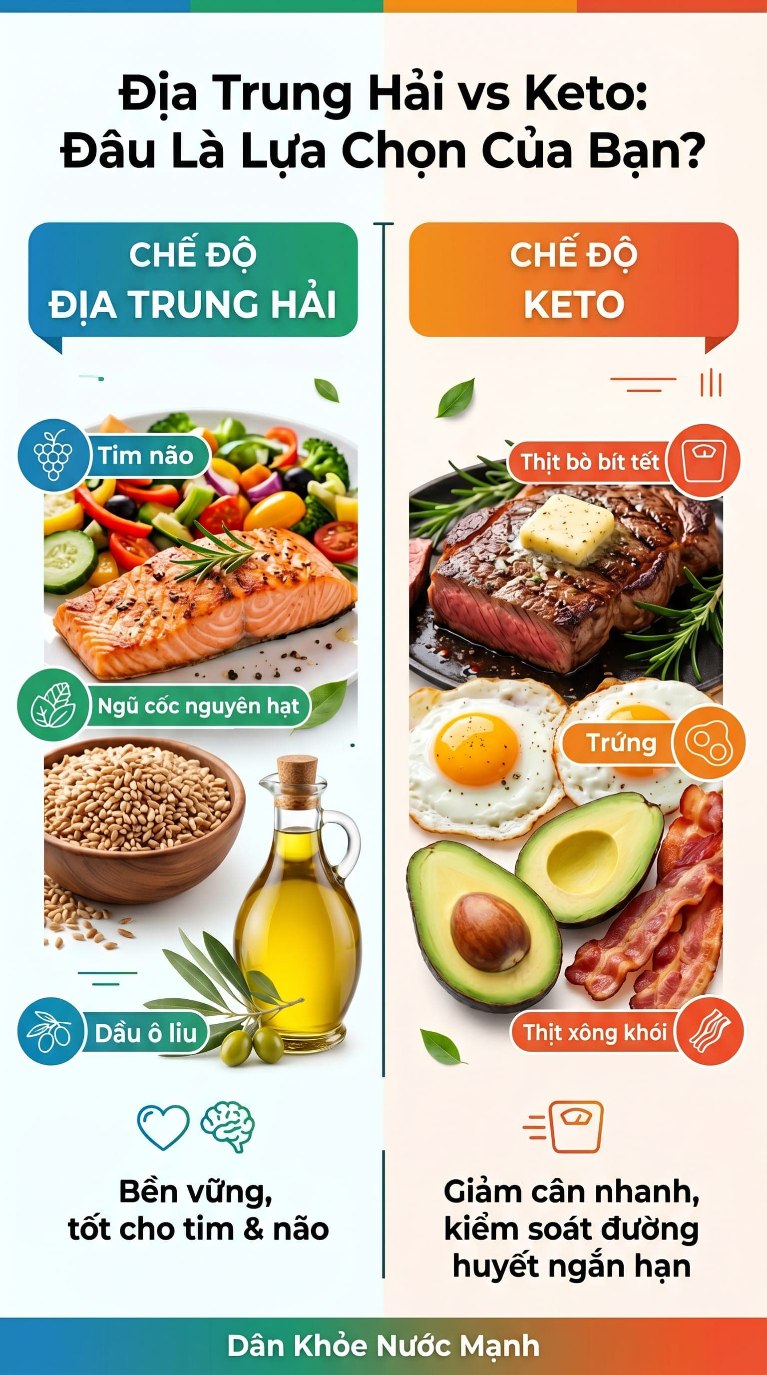 Địa Trung Hải vs Keto: Đâu Là Lối Sống 'Vàng' Bảo Vệ Thị Lực Trọn Đời?