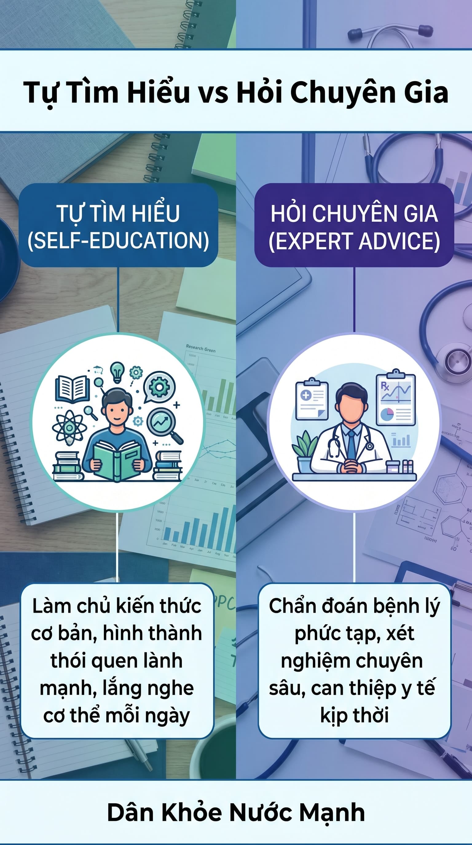 Tự Tìm Hiểu vs Hỏi Chuyên Gia: Hành Trình Trở Thành 'Vị Bác Sĩ Của Chính Mình'