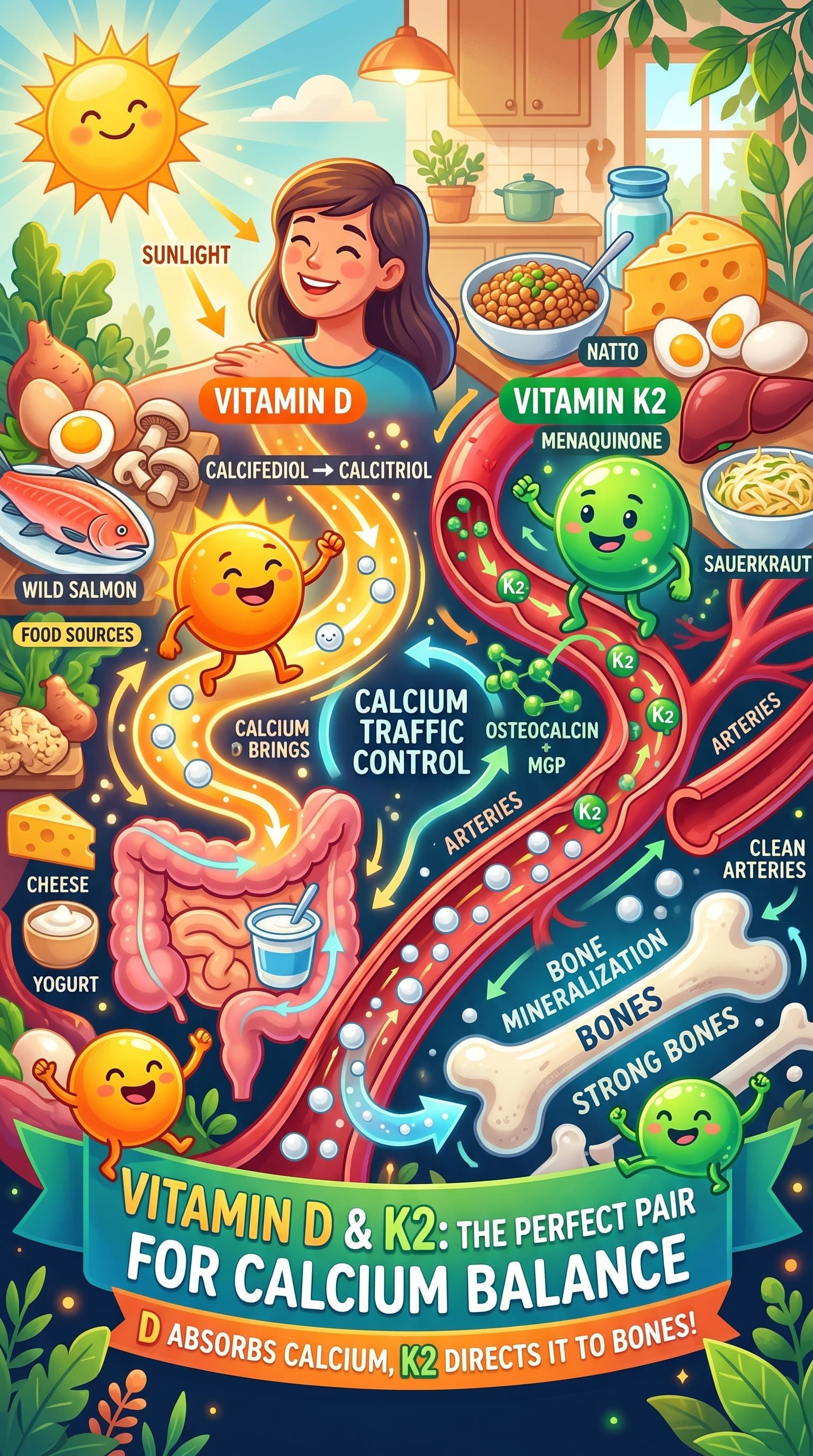 Tại sao Vitamin D không hiệu quả nếu thiếu K2?