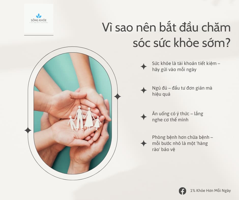 Vì sao nên bắt đầu chăm sóc sức khỏe sớm?